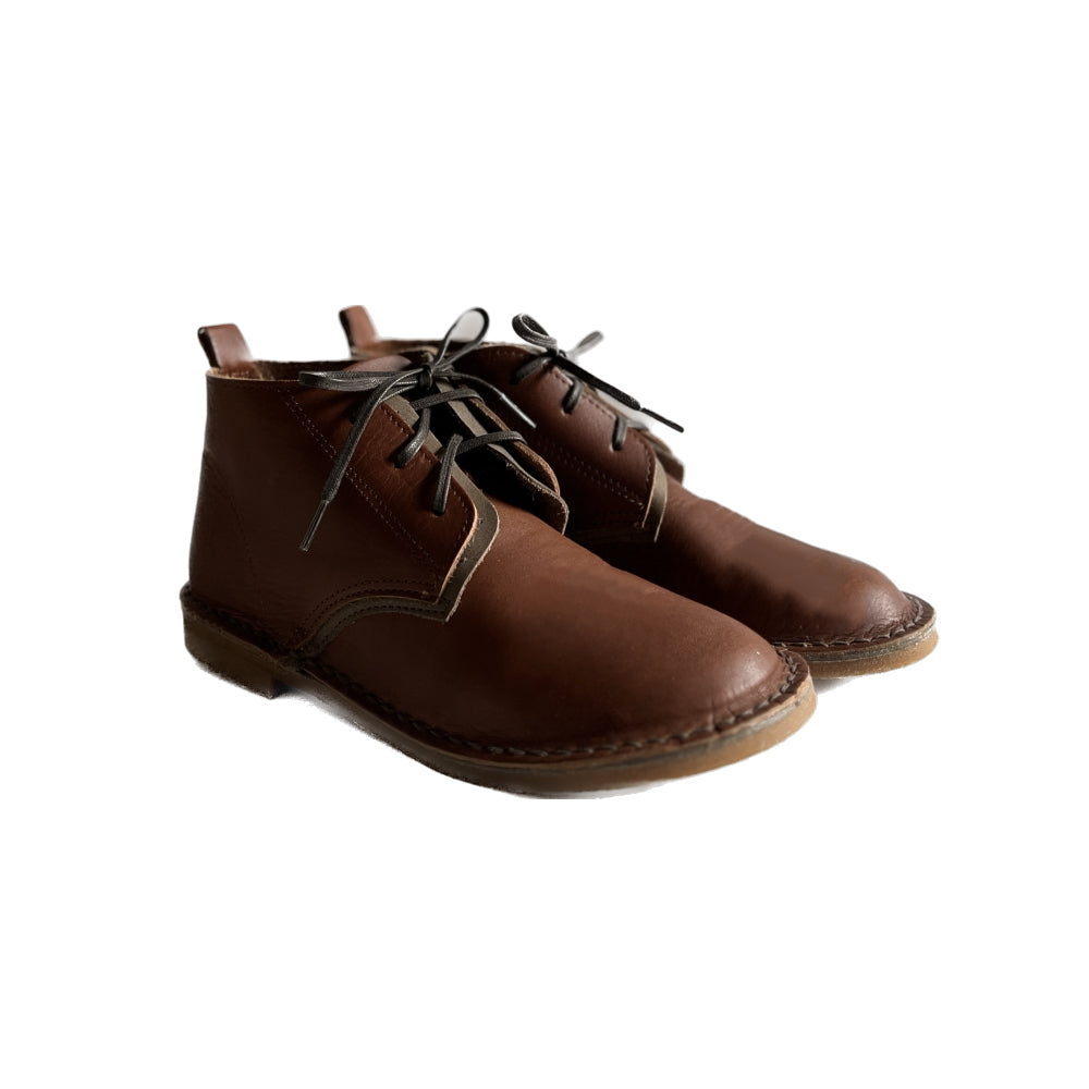 PEEP ZOOM Desert Boots Dark Brown