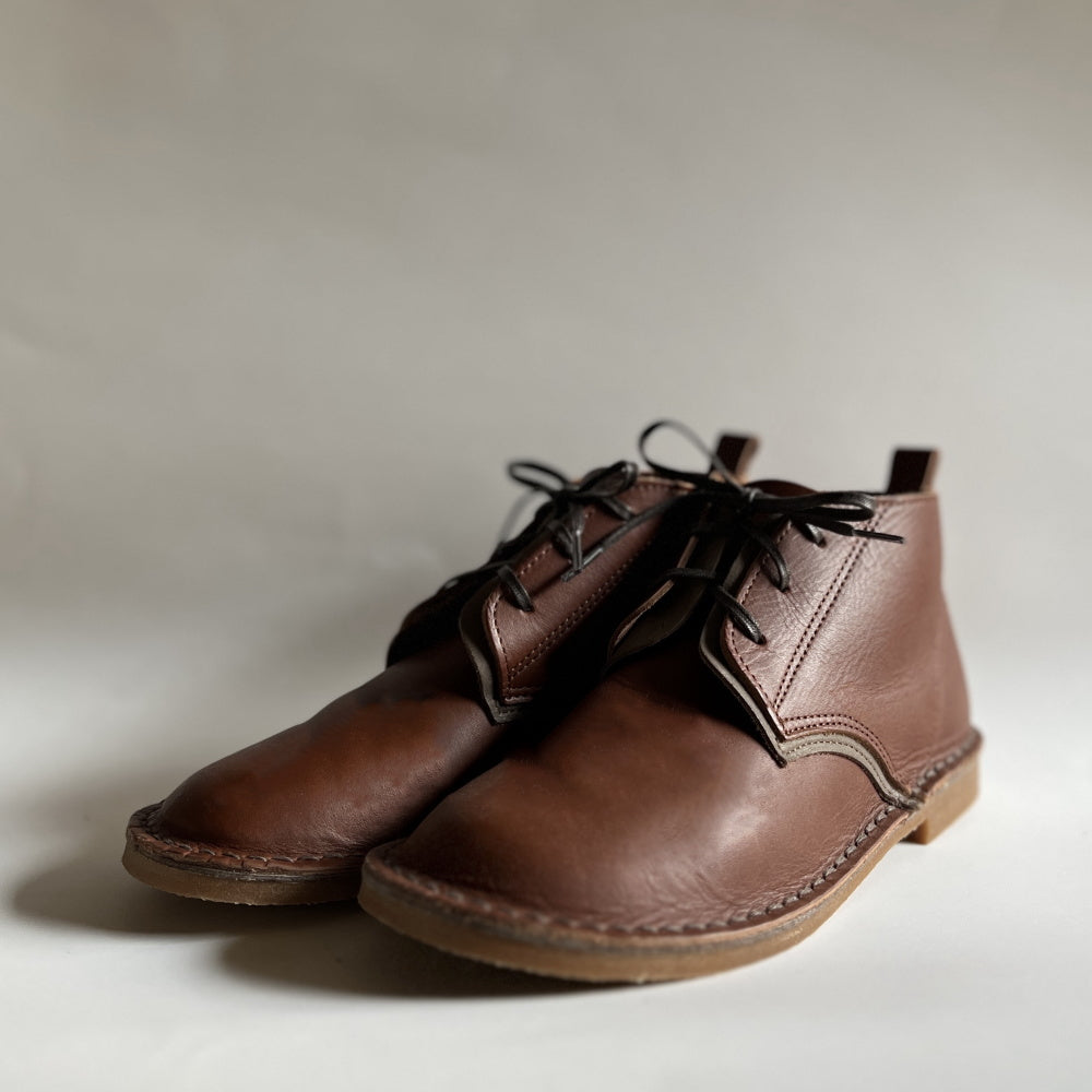 PEEP ZOOM Desert Boots Dark Brown