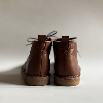 PEEP ZOOM Desert Boots Dark Brown