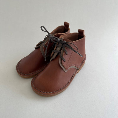 PEEP ZOOM Desert Boots Dark Brown