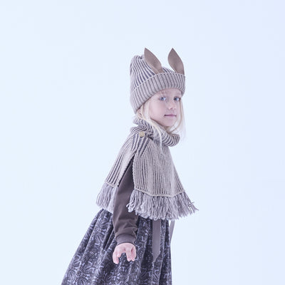 [Pre-order (Sep. Delivery)]eLfinFolk Beast beanie2 beige by CA4LA