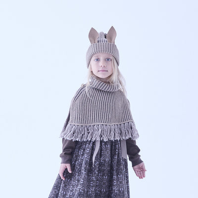 [Pre-order (Sep. Delivery)]eLfinFolk Beast beanie2 beige by CA4LA