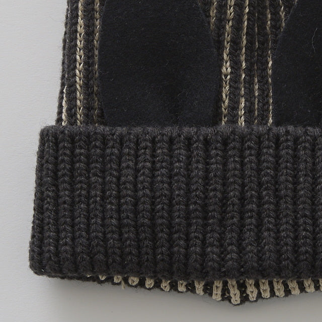 [Pre-order (Sep. Delivery)]eLfinFolk Beast beanie2 black by CA4LA