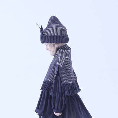 [Pre-order (Sep. Delivery)]eLfinFolk Beast beanie2 black by CA4LA