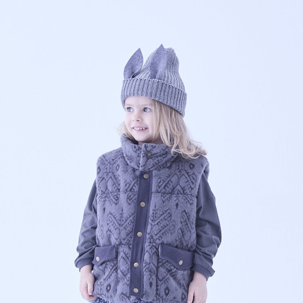 [Pre-order (Sep. Delivery)]eLfinFolk Beast beanie2 gray by CA4LA
