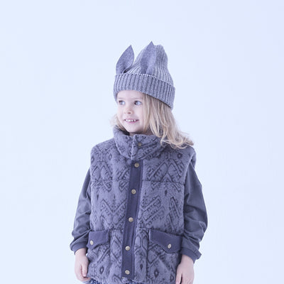 [Pre-order (Sep. Delivery)]eLfinFolk Beast beanie2 gray by CA4LA