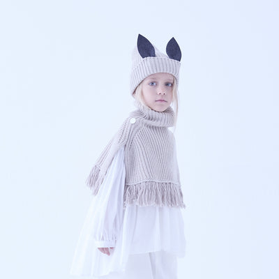 [Pre-order (Sep. Delivery)]eLfinFolk Beast beanie2 ivory by CA4LA