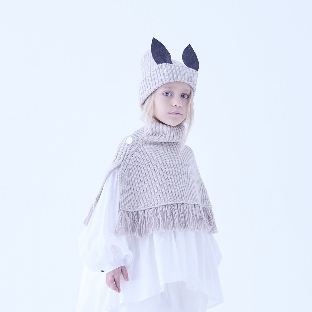 [Pre-order (Sep. Delivery)]eLfinFolk Beast beanie2 ivory by CA4LA