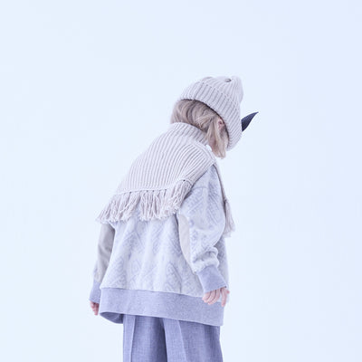 [Pre-order (Sep. Delivery)]eLfinFolk Beast beanie2 ivory by CA4LA