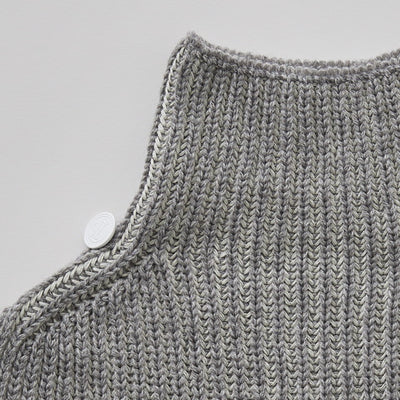 [Pre-order (Sep. Delivery)]eLfinFolk Rib knit Knights Cape2 gray