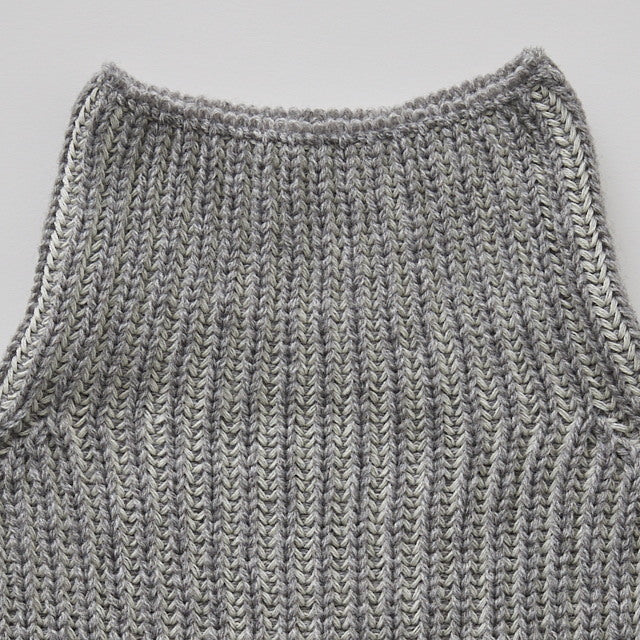 [Pre-order (Sep. Delivery)]eLfinFolk Rib knit Knights Cape2 gray