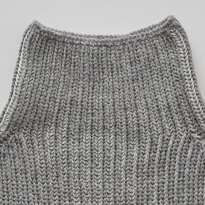 [Pre-order (Sep. Delivery)]eLfinFolk Rib knit Knights Cape2 gray