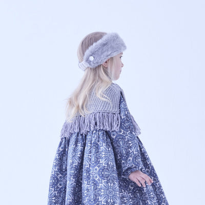 [Pre-order (Sep. Delivery)]eLfinFolk Rib knit Knights Cape2 gray