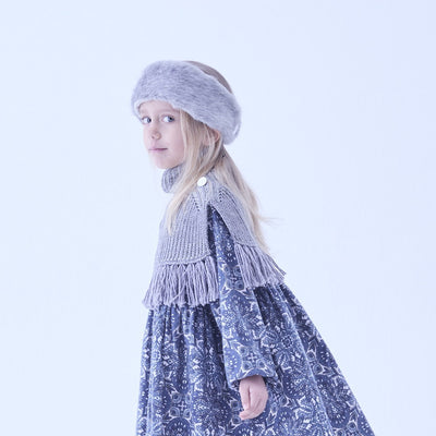 [Pre-order (Sep. Delivery)]eLfinFolk Rib knit Knights Cape2 gray
