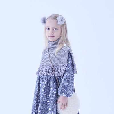 [Pre-order (Sep. Delivery)]eLfinFolk Rib knit Knights Cape2 gray