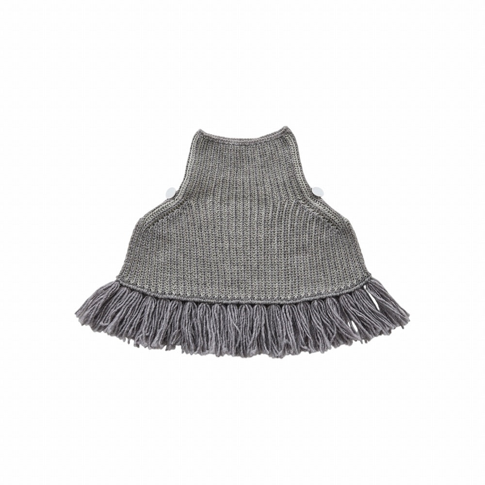 [Pre-order (Sep. Delivery)]eLfinFolk Rib knit Knights Cape2 gray