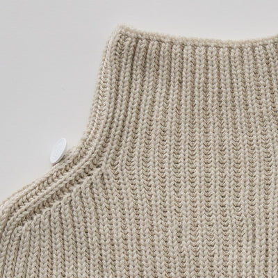 [Pre-order (Sep. Delivery)]eLfinFolk Rib knit Knights Cape2 ivory
