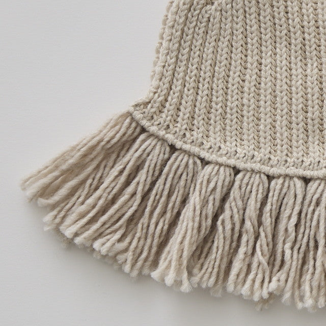 [Pre-order (Sep. Delivery)]eLfinFolk Rib knit Knights Cape2 ivory