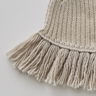 [Pre-order (Sep. Delivery)]eLfinFolk Rib knit Knights Cape2 ivory