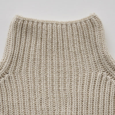 [Pre-order (Sep. Delivery)]eLfinFolk Rib knit Knights Cape2 ivory
