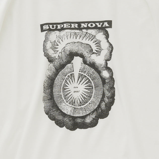 eLfinFolk SUPER NOVA Big Tee white x black print