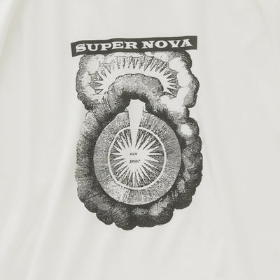 eLfinFolk SUPER NOVA Big Tee white x black print