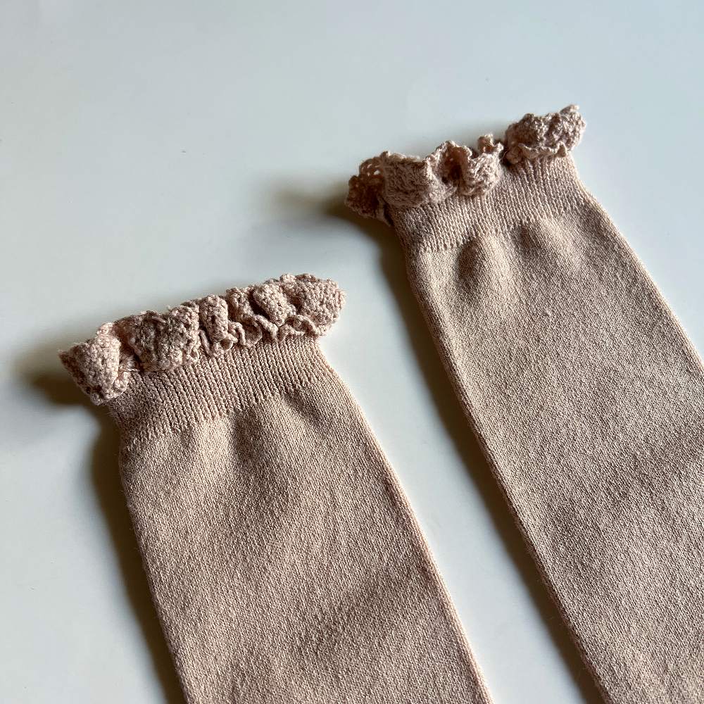 condor Knee socks with lace edging cuff 544