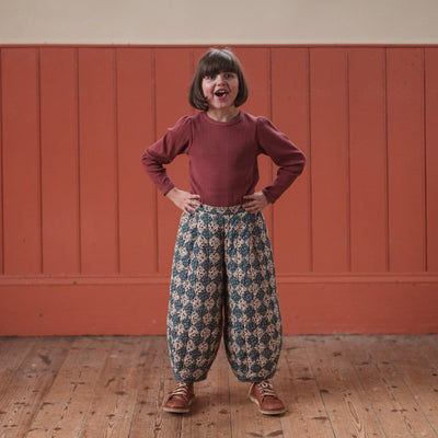 Little Cotton Clothes Quilted Jessica Trousers Harlequin Floral