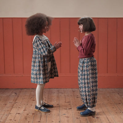 Little Cotton Clothes Quilted Jessica Trousers Harlequin Floral