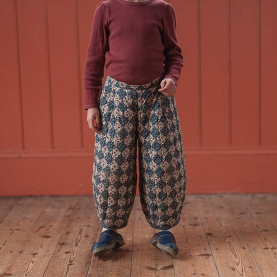 Little Cotton Clothes Quilted Jessica Trousers Harlequin Floral