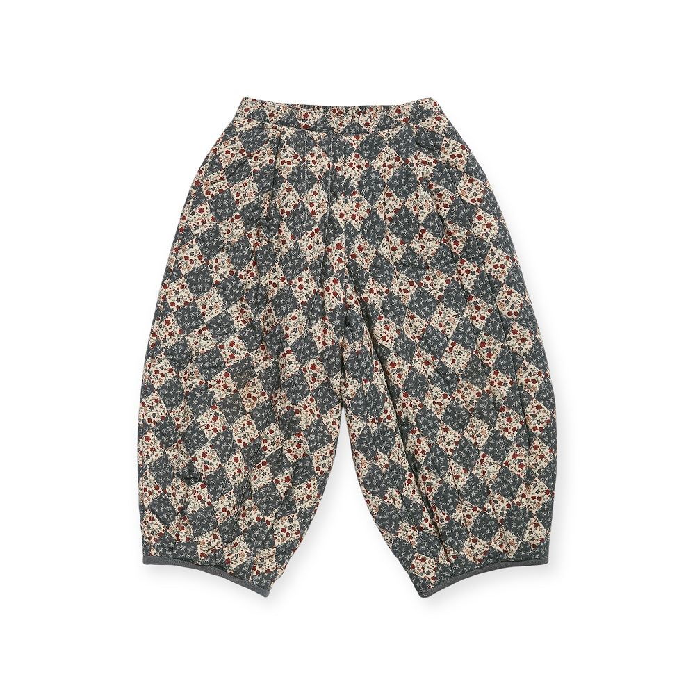 Little Cotton Clothes Quilted Jessica Trousers Harlequin Floral