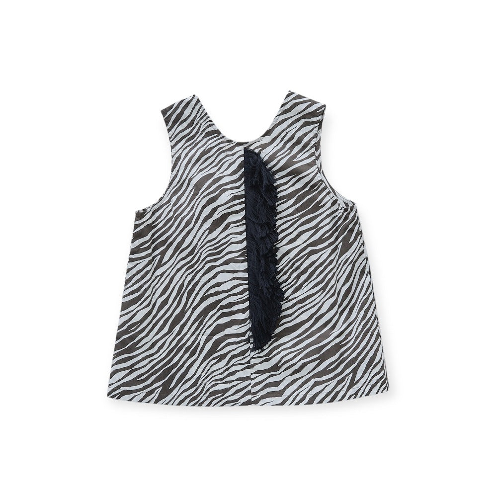 [Order Now, Ships in Feb-Mar]eLfinFolk Zebra Tategami Tanktop faded black