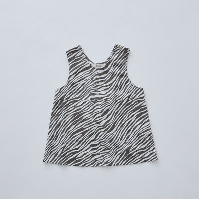 [Order Now, Ships in Feb-Mar]eLfinFolk Zebra Tategami Tanktop faded black