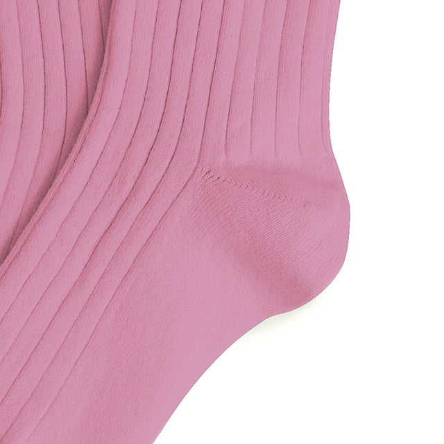 Coll&#233;gien La Mini Ribbed Ankle Socks / Rose Bonbon