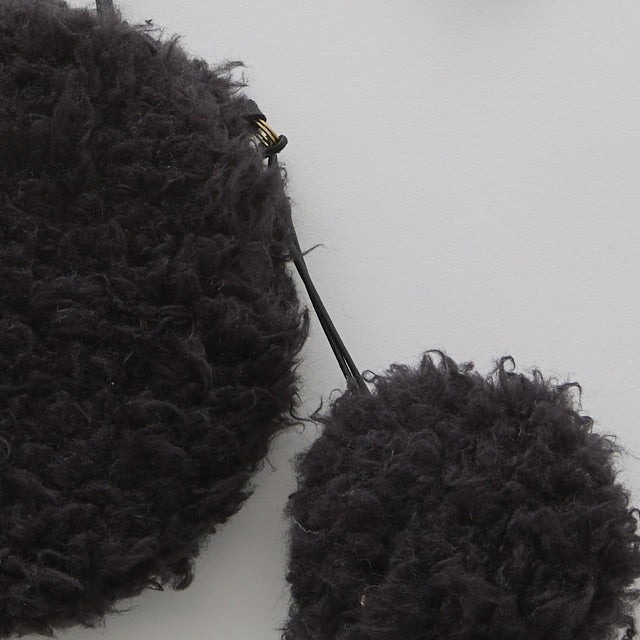 eLfinFolk Curly Boa pochette black