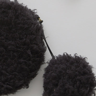 eLfinFolk Curly Boa pochette black