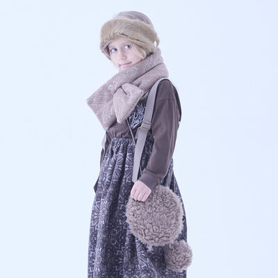 eLfinFolk Curly Boa pochette black