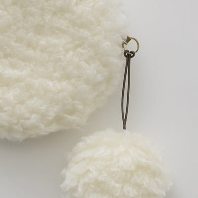 eLfinFolk Curly Boa pochette ivory