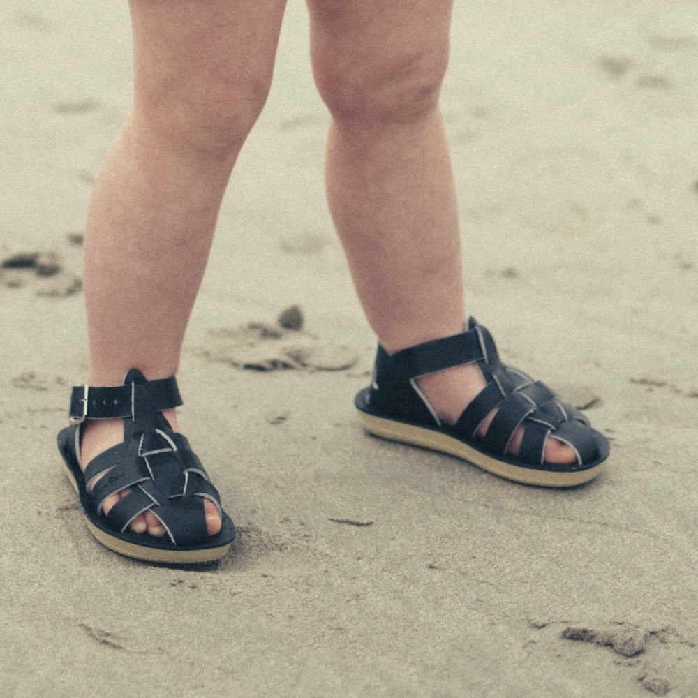 Salt Water Sandals - SunSan Shark Black