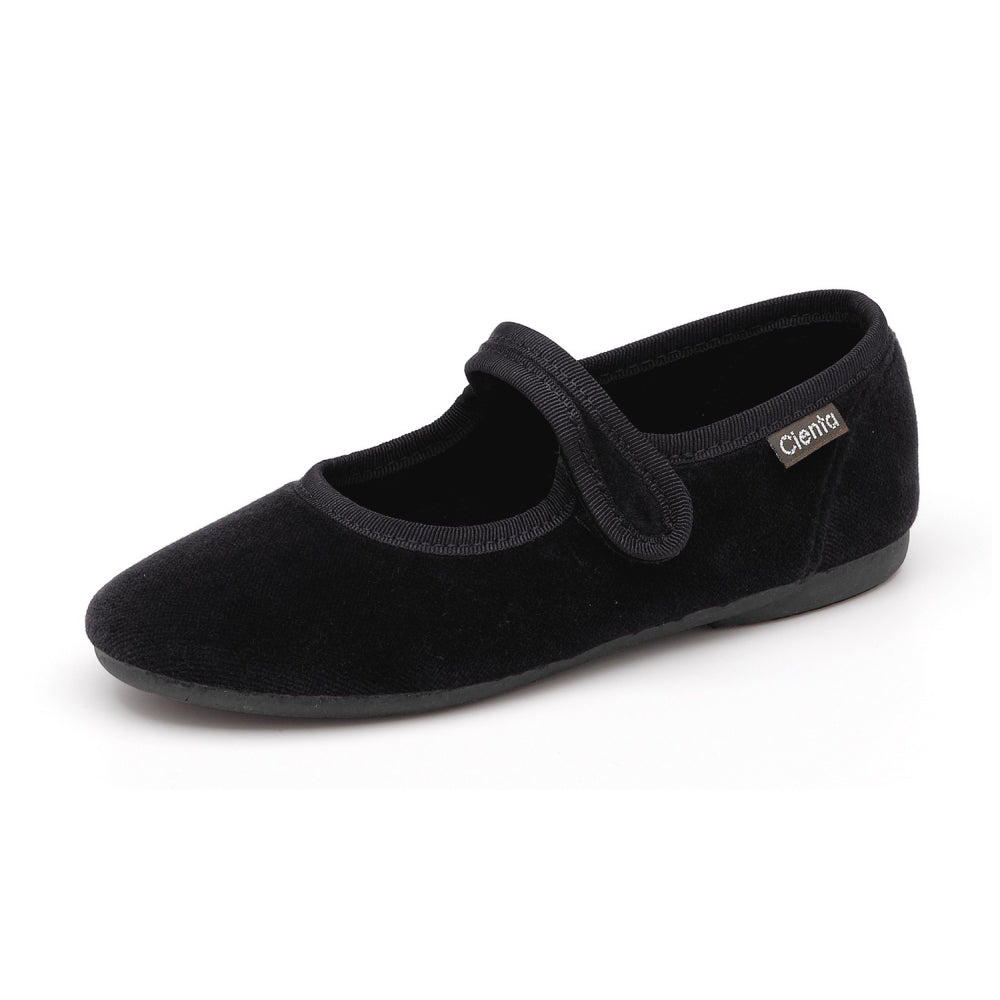 Cienta Bailarina Velvet 500 075 01 Black