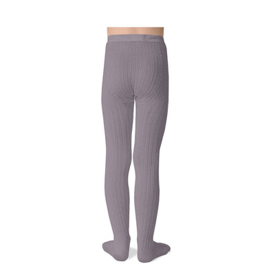 Coll&#233;gien Louise Ribbed Tights / Glycine du Japon