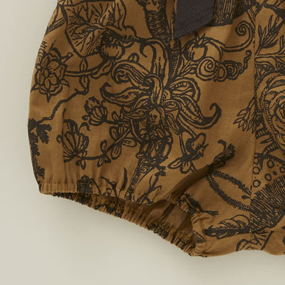 [30%OFF!]eLfinFolk FLORA Cotton linen suspenders Bloomers camel