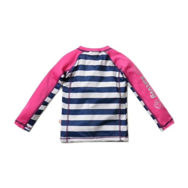[80%OFF]Katvig Swimwear Sun Protection Shirt Navy & Sand W. Pink