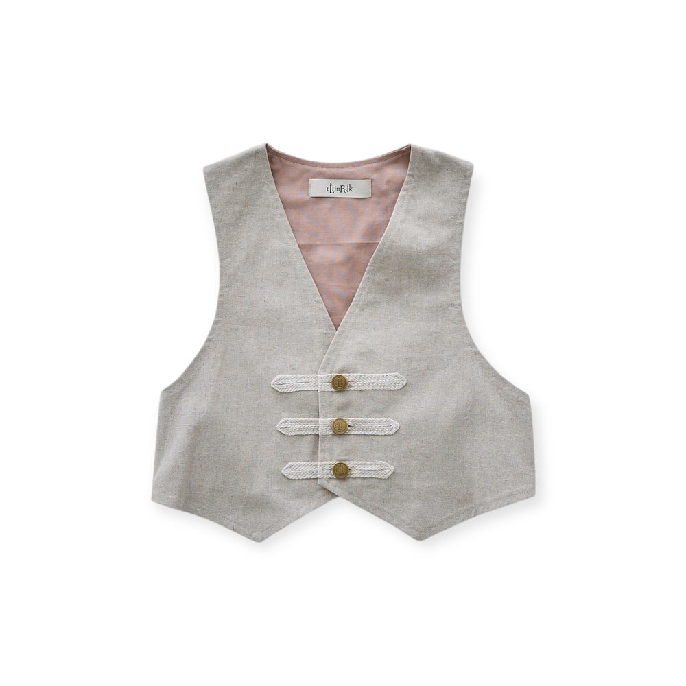 [Order Now, Ships in Feb-Mar]eLfinFolk Napoleon Vest natural