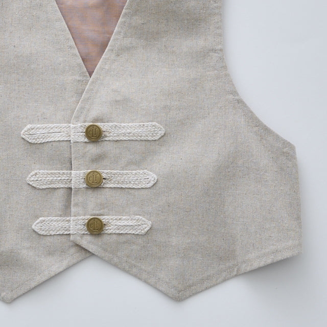 [Order Now, Ships in Feb-Mar]eLfinFolk Napoleon Vest natural