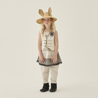 [Order Now, Ships in Feb-Mar]eLfinFolk Napoleon Vest off white