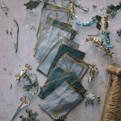 Numero 74 Advent Calendar Gift Bags Mix Blue