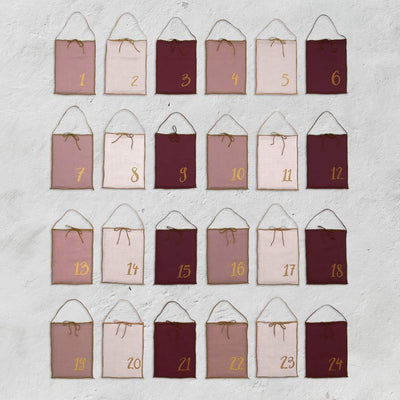 Numero 74 Advent Calendar Gift Bags Mix Rose