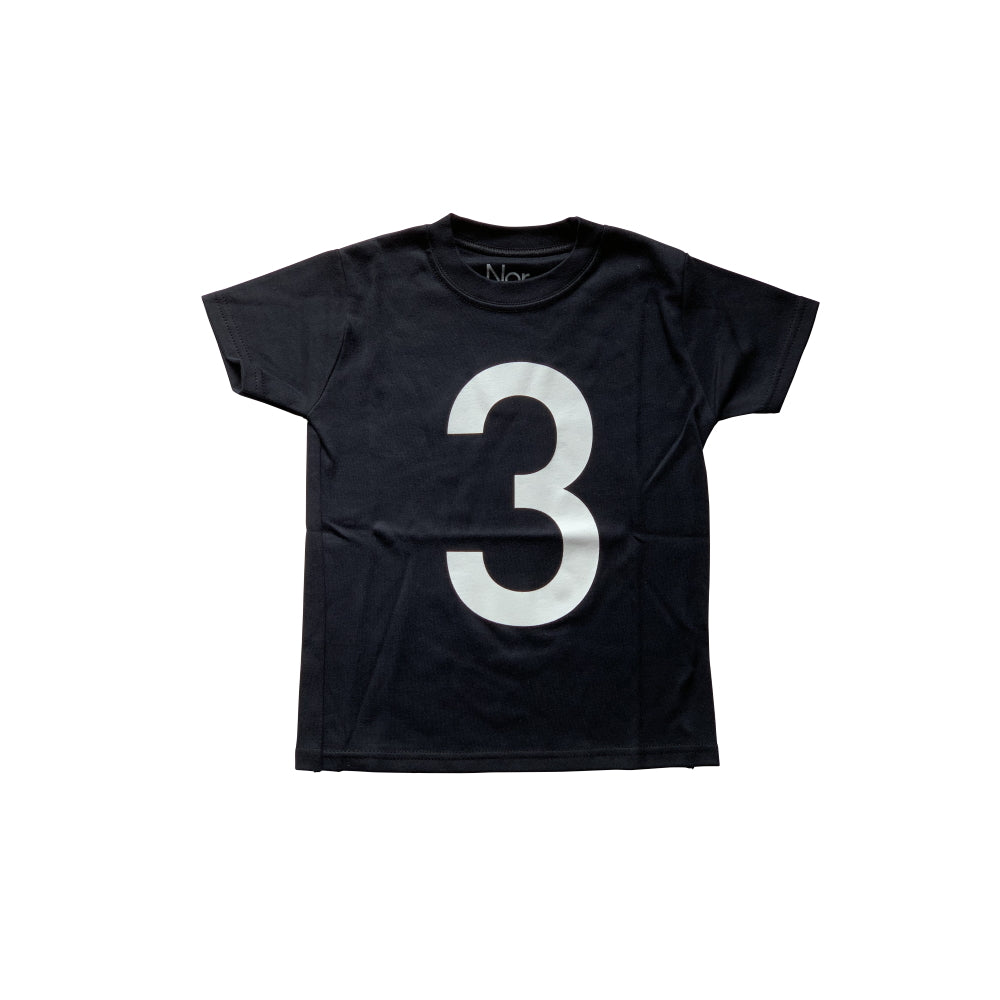 Nor-Folk The Wonder Years Birthday Number T-shirt SS Black No.3