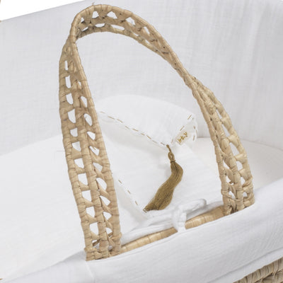 [40%OFF!]Numero 74 Moses Basket + mattress + Bed Linen White